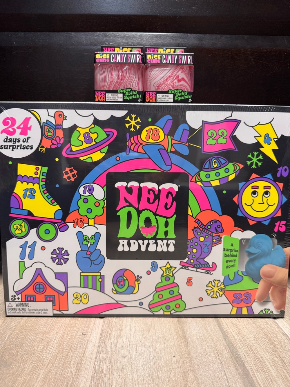 NeeDoh Advent & 2 Nice Cube CANDY Swirls